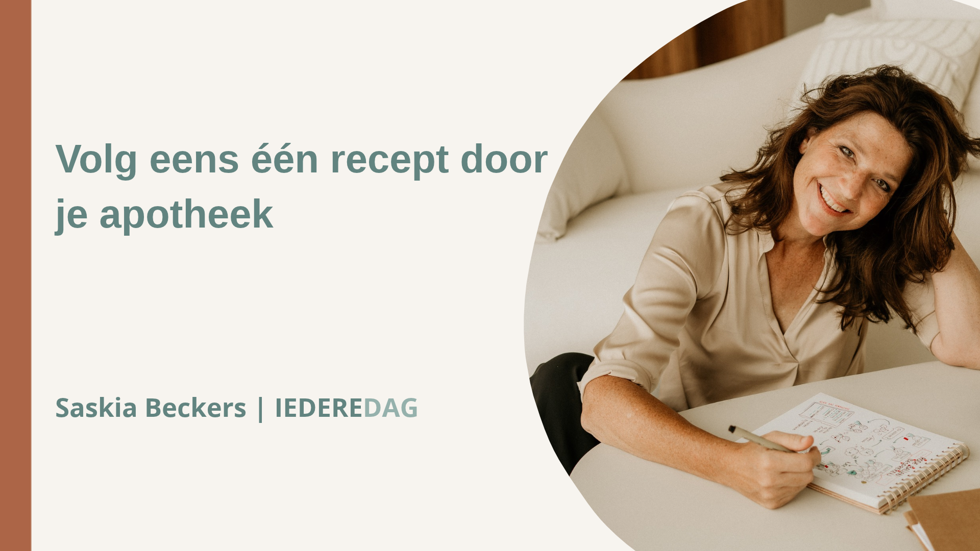 Saskia Beckers van IEDEREDAG tekent een processchema: Volg eens één recept door je apotheek